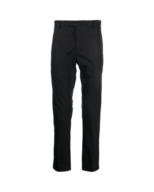 PT Torino Black Slim-Fit Trousers for men