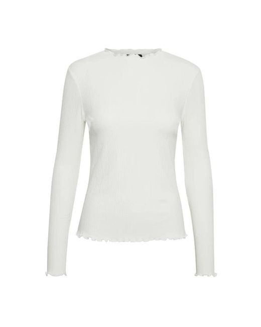 Karen By Simonsen White Long Sleeve T-Shirts