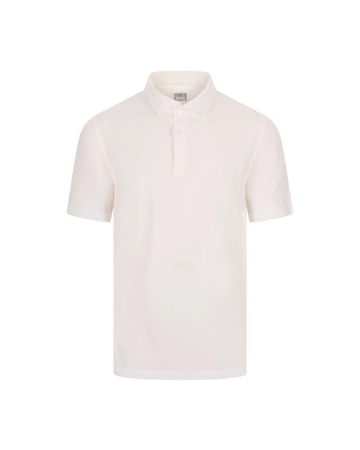 Fedeli White Polo Shirts for men