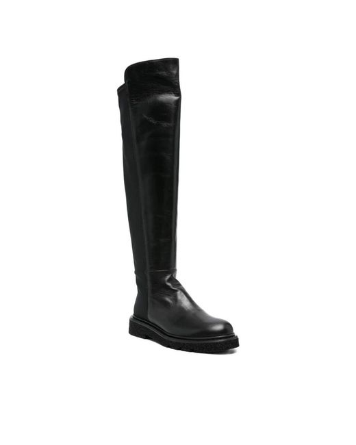 Guglielmo Rotta Black Over-The-Knee Boots