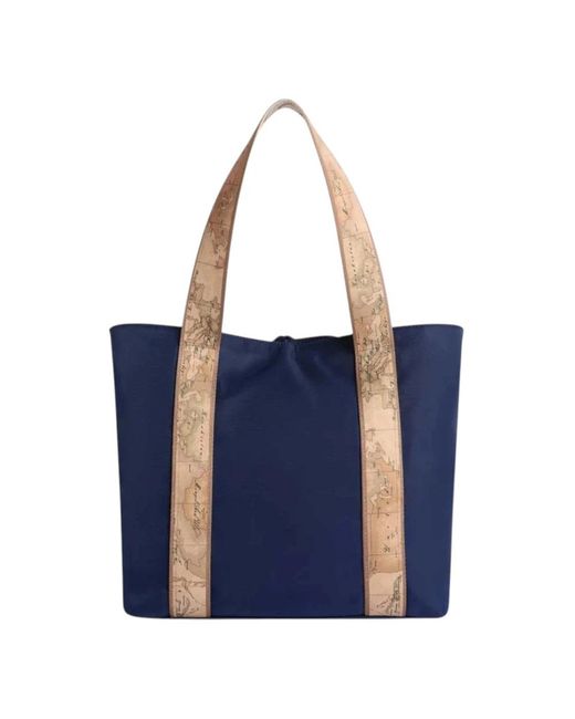 Alviero Martini 1A Classe Blue Shopping Bags