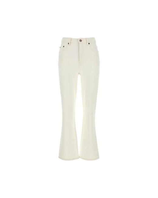Tory Burch White Bootcut Jeans