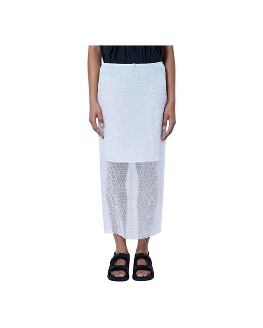 CECILIE BAHNSEN Blue Midi Skirts