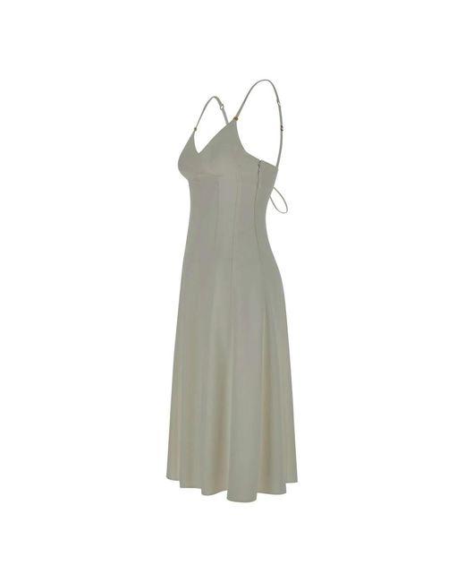 Elisabetta Franchi Green Midi Dresses