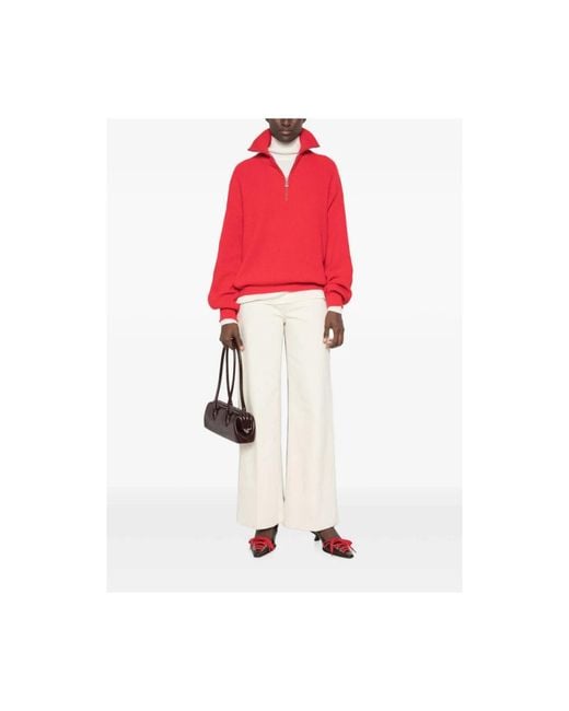 Malo Red V-Neck Knitwear