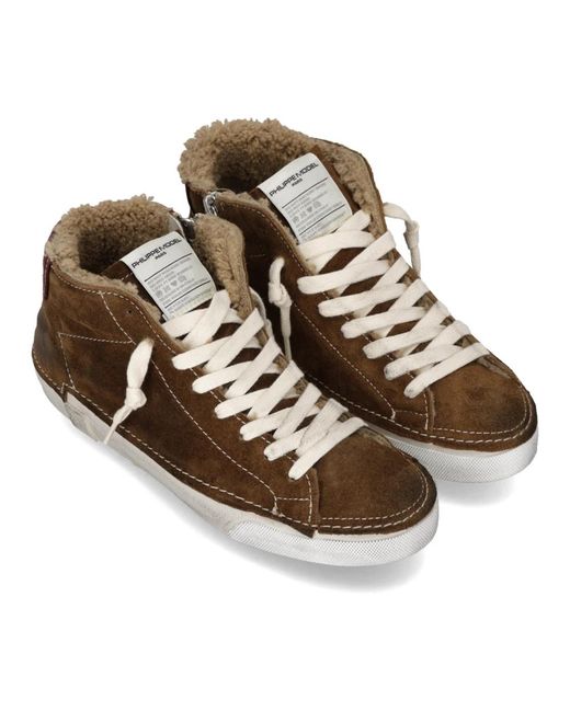 Philippe Model Brown Sneakers for men