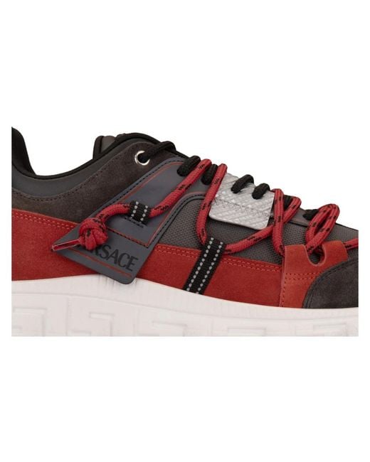 Versace Red Sneakers for men