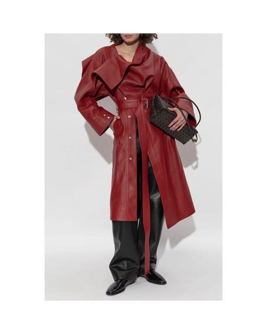 Bottega Veneta Red Lederjacke