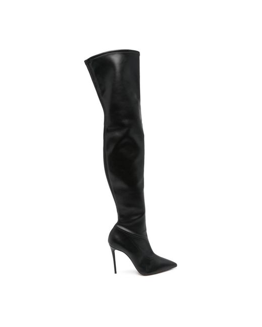 Casadei Black Over-The-Knee Boots