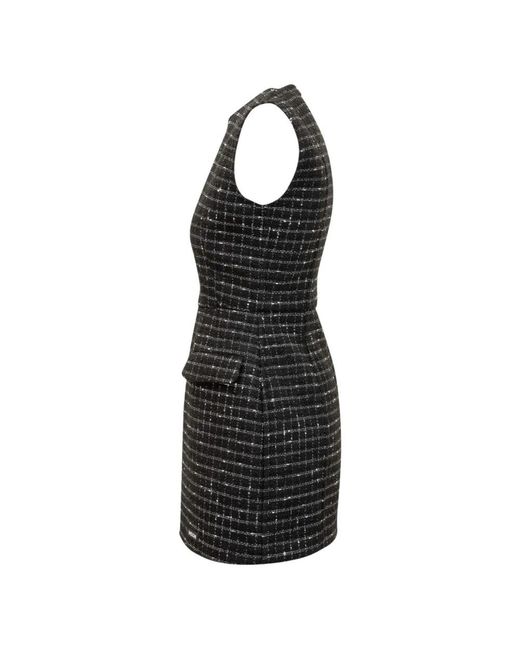 MSGM Kleedjes ,Zwart ,Tweed Mini-Jurk in het Black