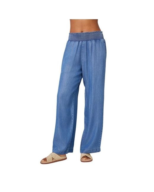 Wide Trousers Bella Dahl de color Blue