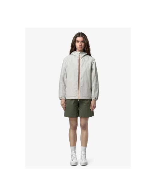 K-Way Gray Light Jackets for men