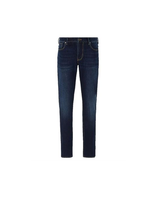 Emporio Armani Blue Slim Fit Jeans for men