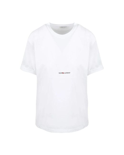 Saint Laurent White T-Shirts