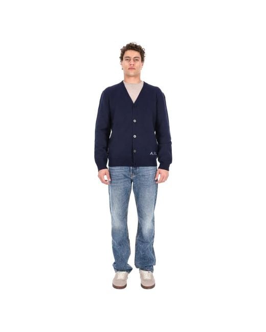 A.P.C. Blue Cardigans for men