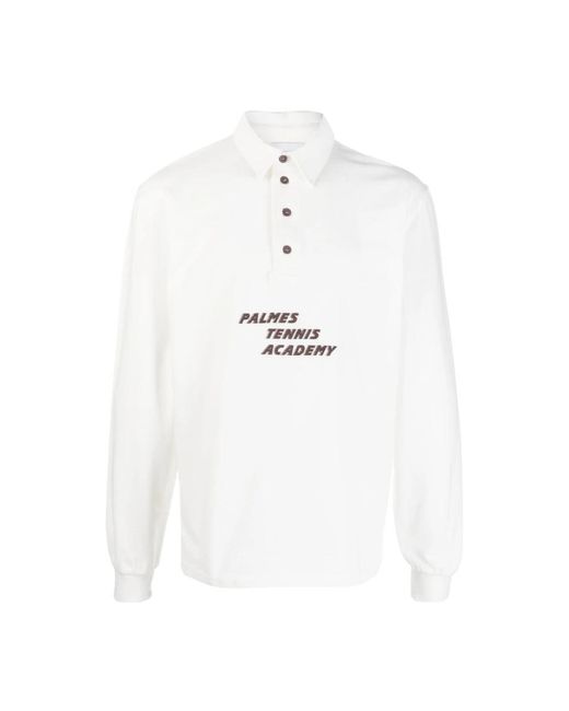 Palmes Tops ,Wit ,Katoen Polo Shirts in het White voor heren