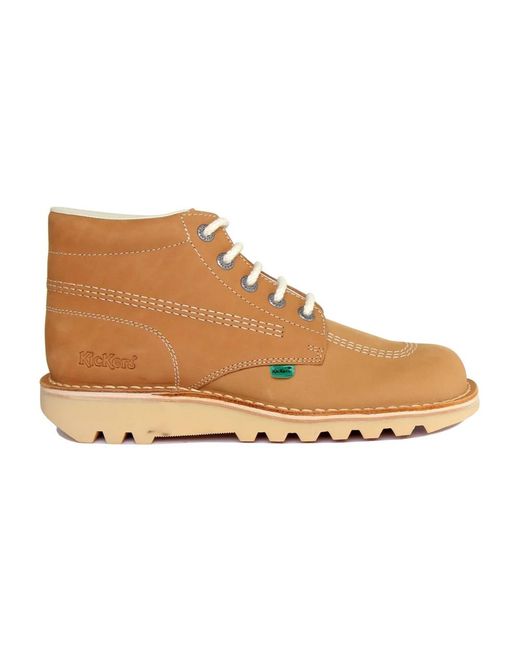 Kickers Brown Lace-Up Boots for men