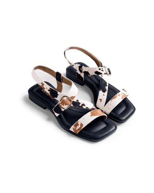 Gioseppo Blue Flat Sandals