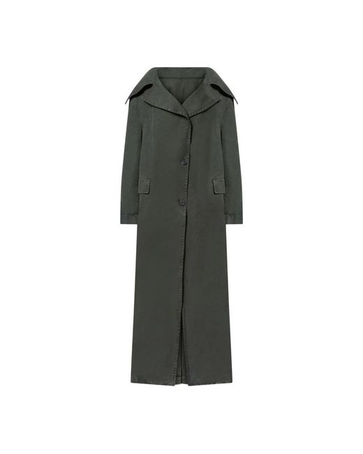 The Attico Oversize Ivy Lange Jas in het Green