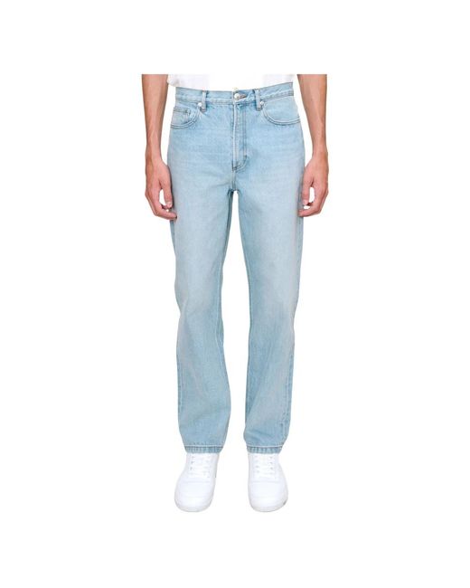A.P.C. Blue Straight Fit Jeans for men