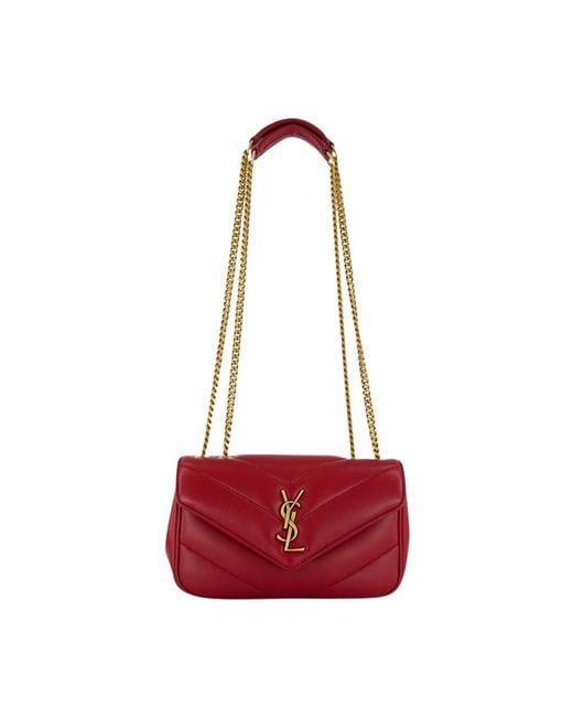 Saint Laurent Red Shoulder Bags