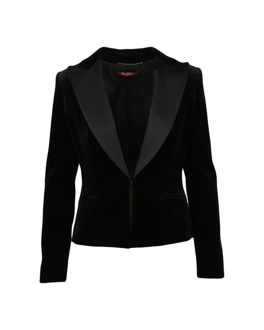 Max Mara Eolie Jas in het Black