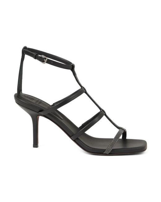 High Heel Sandals di Brunello Cucinelli in Black