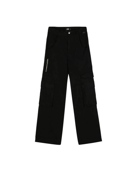 Gcds Straight Trousers in het Black voor heren