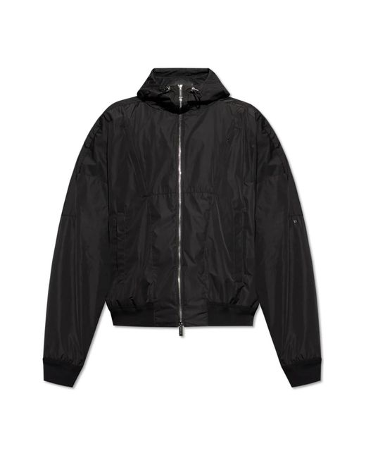 DSquared² Jassen ,Zwart ,Satijn Capuchonjack in het Black voor heren