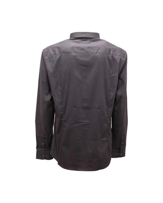 Armani Overhemden ,Grijs ,Essentiële Phantom Shirt Model 8N1C09 in het Gray voor heren