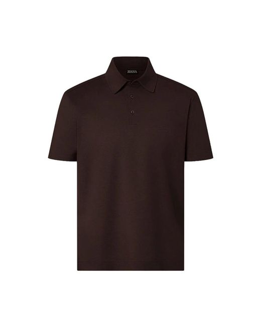 Zegna Brown Polo Shirts for men