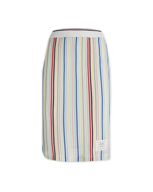Thom Browne Blue Midi Skirts