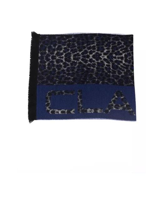 Roberto Cavalli Blue Winter Scarves for men