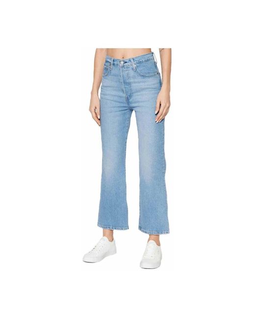 Levi's Cropped Jeans in het Blue
