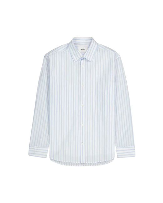 NN07 Blue Casual Shirts for men