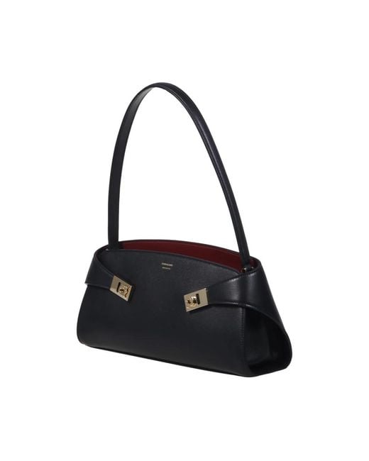 Ferragamo Black Shoulder Bags