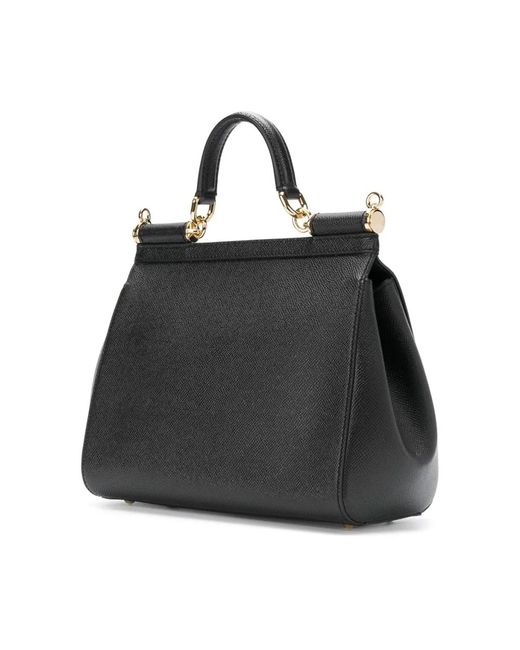 Dolce & Gabbana Black Schwarze handtasche für frauen aw23