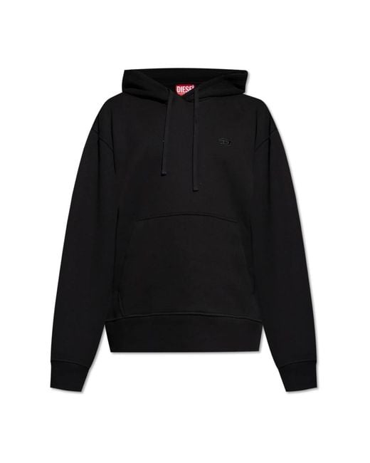 DIESEL Black Hoodies for men
