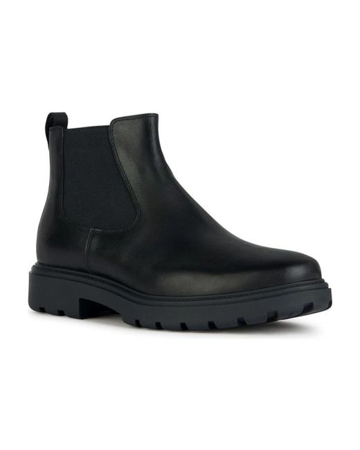 Geox Black Chelsea Boots for men