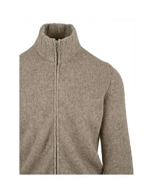 FILIPPO DE LAURENTIIS Gray Cardigans for men
