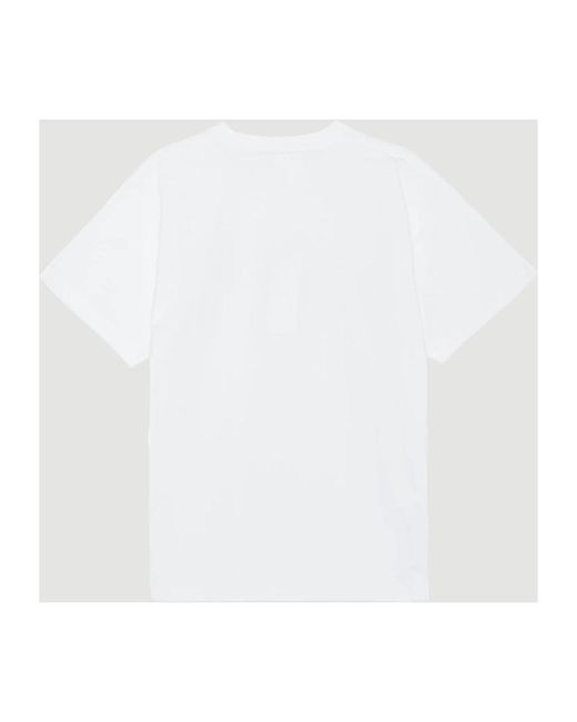 Soulland Tops ,Wit ,Katoen Rhinestone Logo T-Shirt in het White