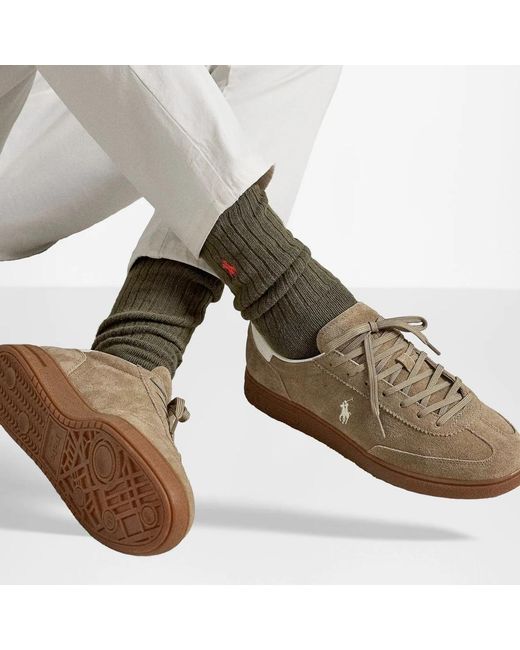 Ralph Lauren Brown Sneakers for men