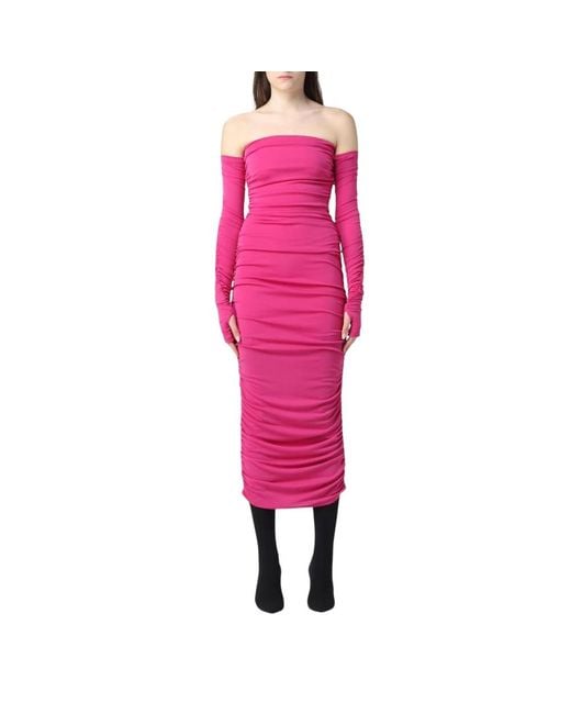 ANDAMANE Pink Midi Dresses