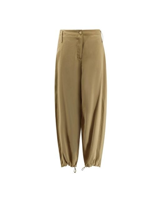Alysi Green Tapered Trousers
