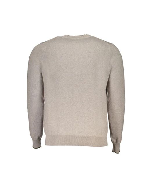 North Sails Gray Round-Neck Knitwear for men