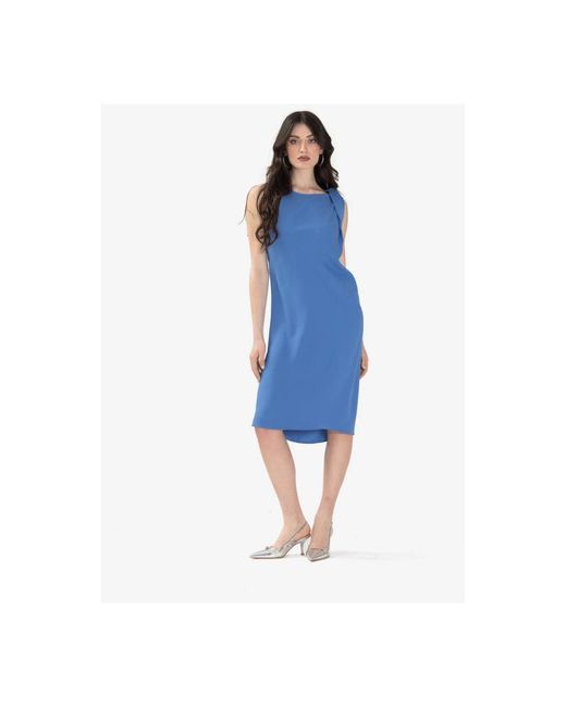 Midi Dresses P.A.R.O.S.H. de color Blue