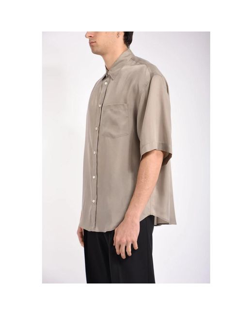 Grifoni Natural Short Sleeve Shirts for men