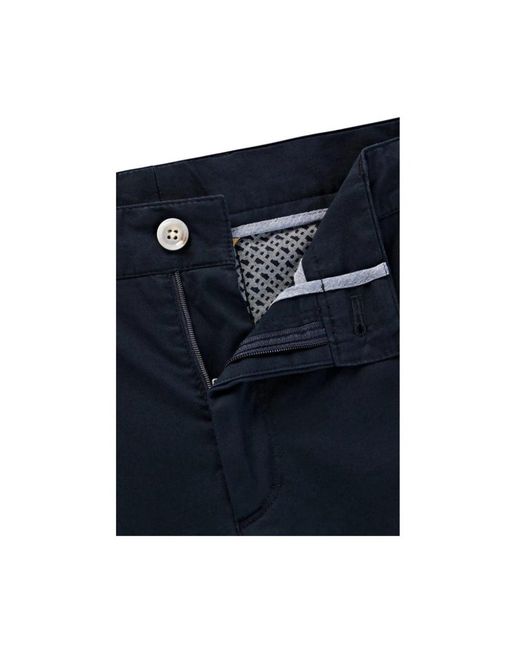 HUGO Broeken ,Blauw ,Leer Chinos in het Blue voor heren