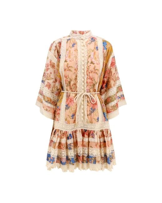 Zimmermann Brown Short Dresses