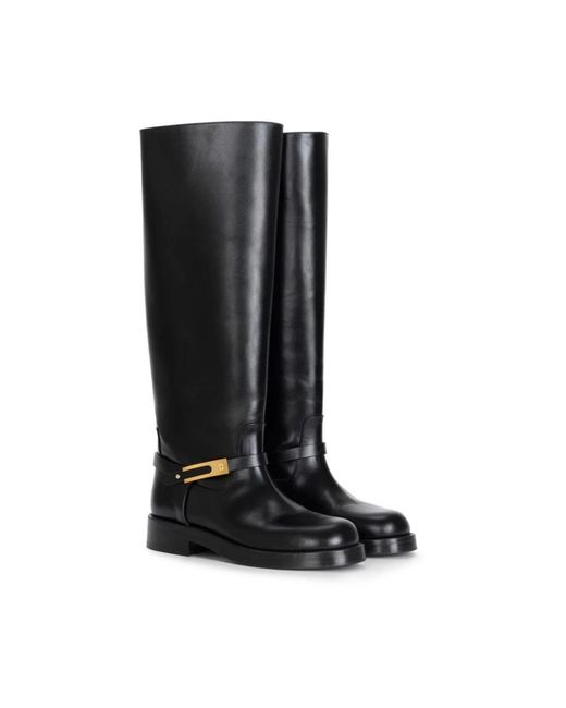 Elisabetta Franchi Black High Boots
